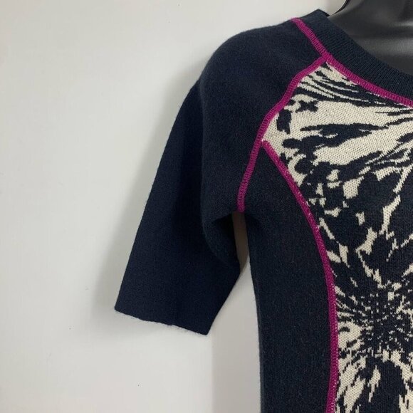 Title Nine Women's Merino Wool Blend Pockets Graphic Pattern Mini Dress Size XS - Picture 4 of 12